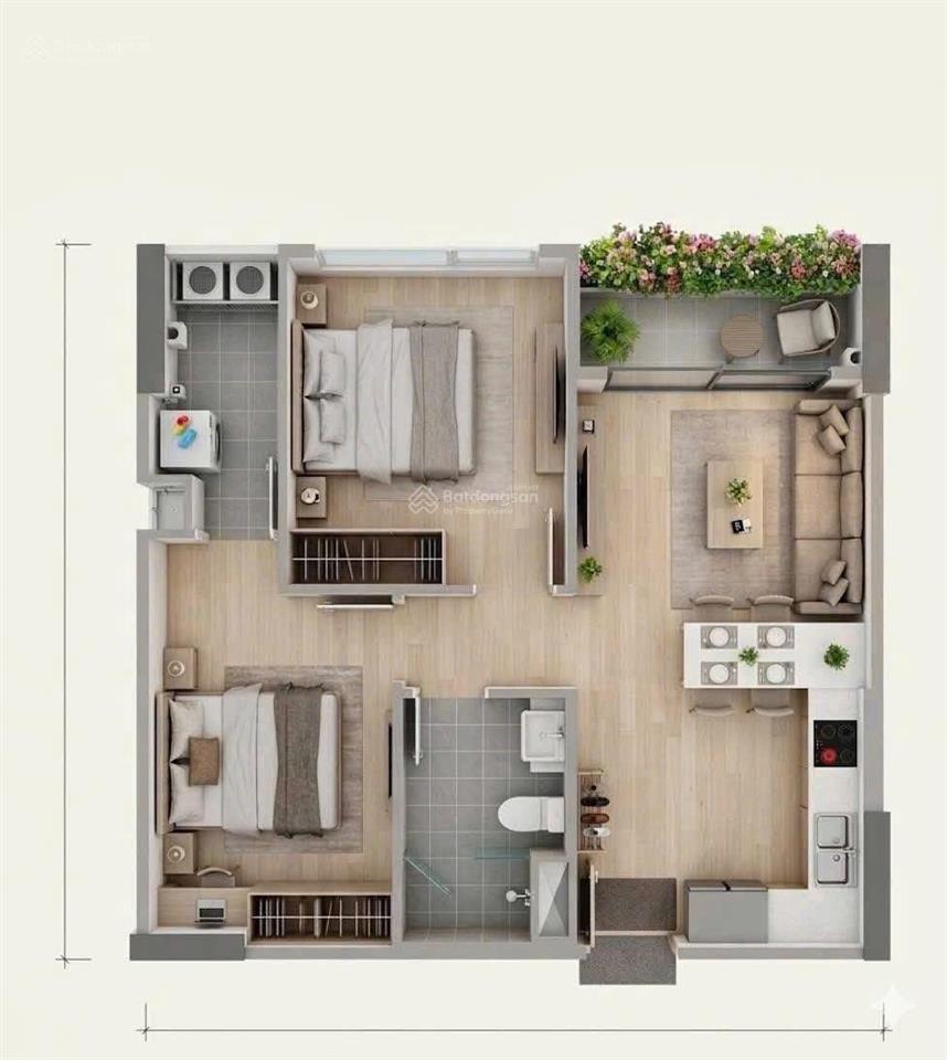 Căn trellia cove 59m2 giá 4,5 tỷ