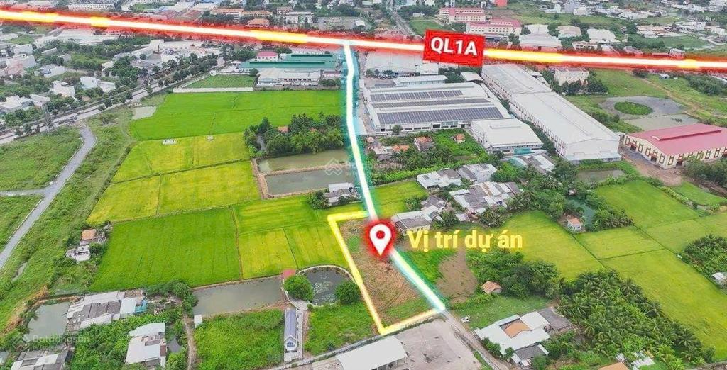 Đất chính chủ 100m2 shr, mặt tiền ql1a, trung tâm bến lức, long an