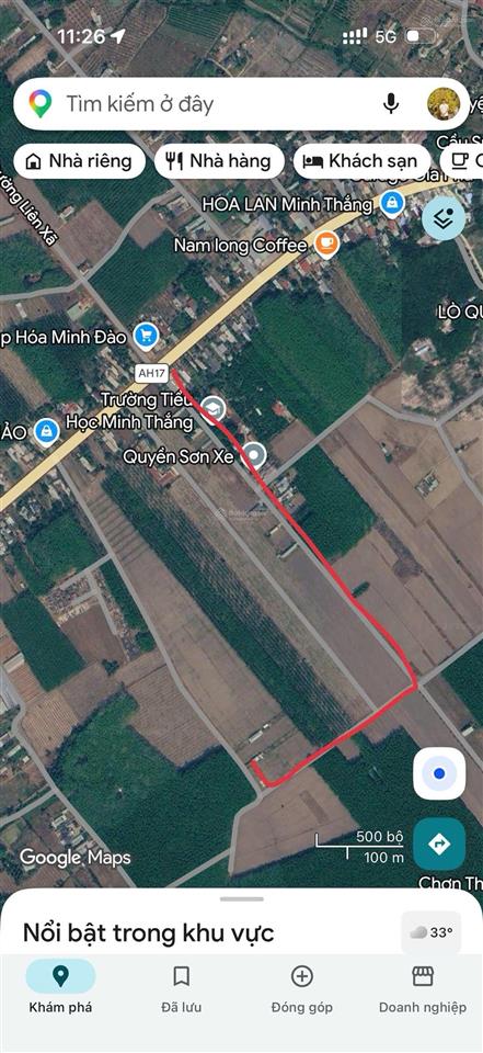 Chính chủ ra nhanh lô đất 1011m2 shr, ngay trường tiểu học minh thắng, đồng nai mới