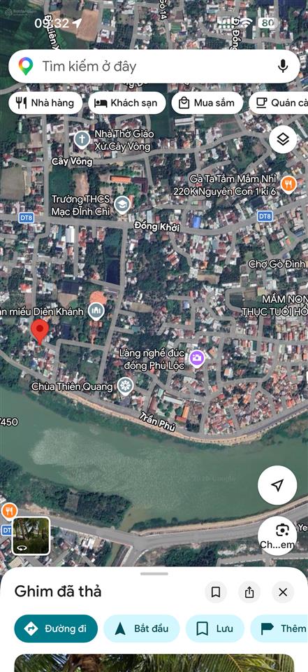 Bán đất thị trấn diên khánh , hẻm đường trần phú (bờ kè sông cái)