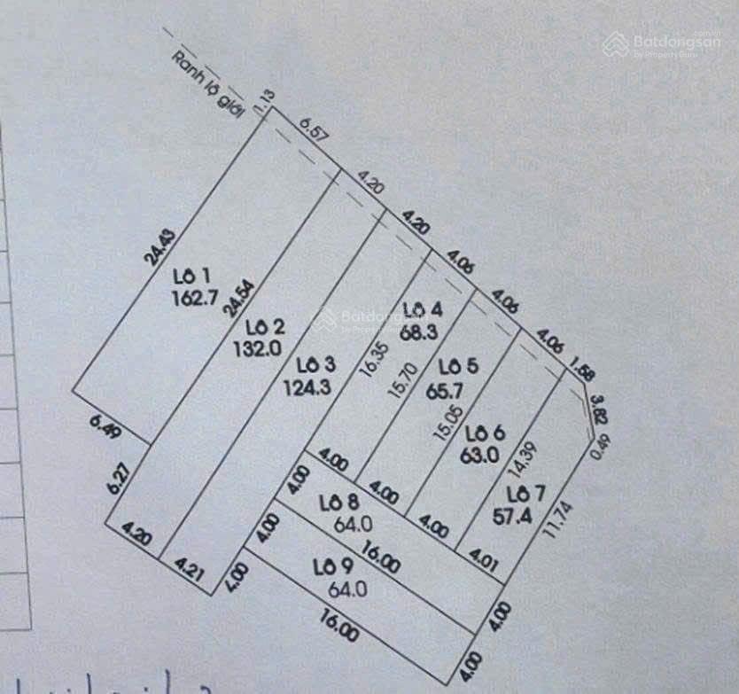 Bán đất mặt tiền hẻm 175 tnpb, dt 4x16,4 ( 65,6m2 ) giá chỉ 6,6 tỷ