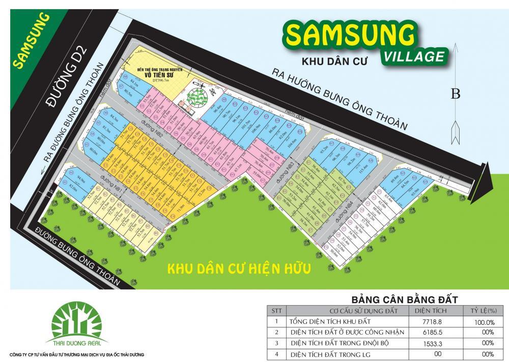 Không có lô thứ 2 bán đất kdc samsung village 63 m2 giá chỉ 4,75 tỷ