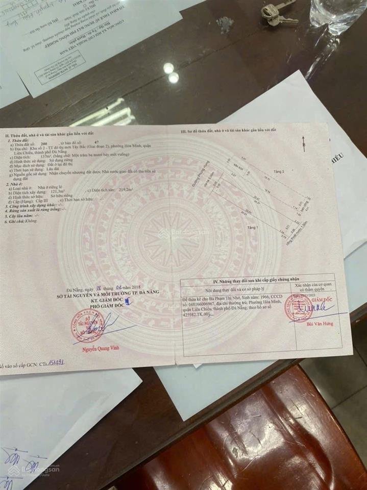 Bán nhà 2 tầng 137m2 đường phùng hưng thông biển giá tốt