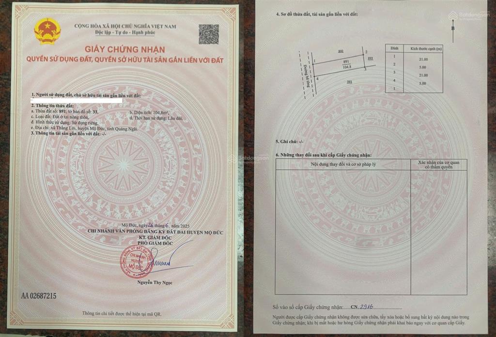 Bán đất góc mặt biển long phụng (đức lợi cũ) mộ đức quảng ngãi 450m² có 415m² thổ cư giá 10tr/m² tl