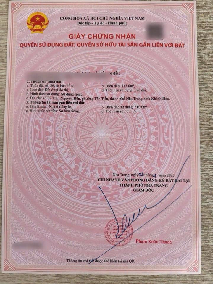 Bán nhà 4 tầng mặt tiền trần nguyên hãn & bạch đằng, dòng tiền 80tr/tháng