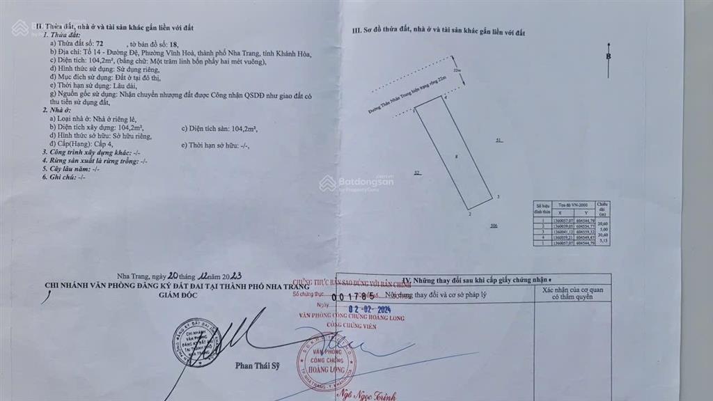 Bán nhà gần bến du thuyền, phường bắc nha trang, tỉnh khánh hòa, dòng tiền 15 tr/tháng