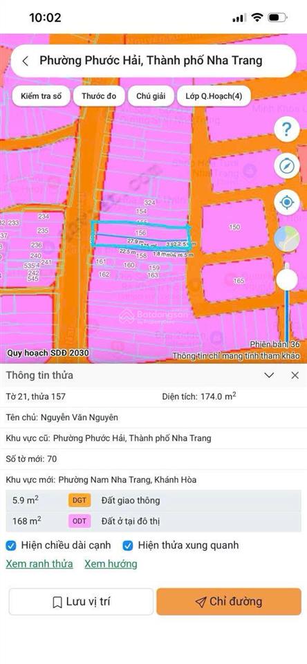 Bán 340 m2 đất có 2 mặt đường đồng nai, lõi trung tâm, phường nam nha trang, tỉnh khánh hoà