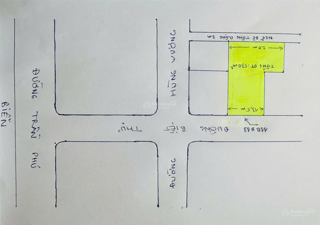 Bán đất diện tích lớn thích hợp xây khách sạn 5 sao nằm trên trục đường biệt thự, tiềm năng lớn