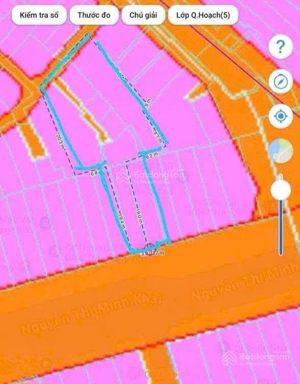 Bán lô đất lớn 570 m2 mặt đường nguyễn thị minh khai, phường tân lập cũ, chỉ 149 tr/ m2