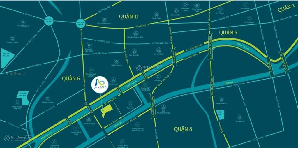 Cho thuê căn hộ chung cư daqua mt bến bình đông  quận 8  54m2  view sông  giá 9tr/tháng 