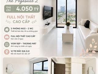Chính chủ bán căn hộ pegasuite 2 quận 8  62m2, tầng trung, view quận 1, có sổ hồng, giá 4.05 tỷ
