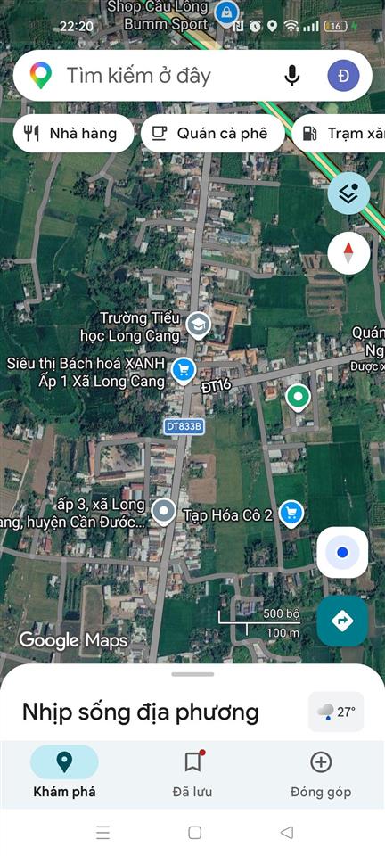 Mặt tiền kinh doanh đắc địa đt 830  sát trung tâm hành chính xã long cang  giá đầu tư cực đẹp