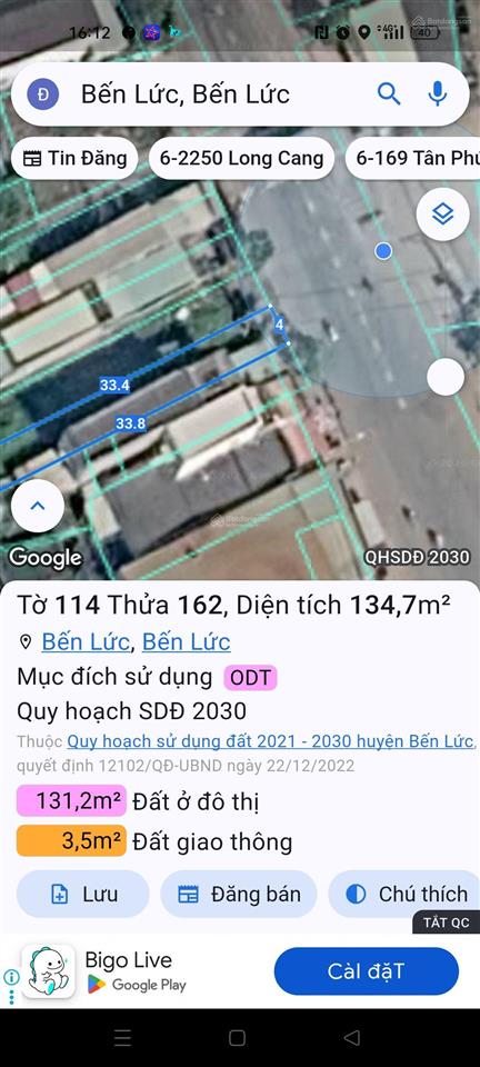 Lô đất mặt tiền phan văn mãng đối diện cây xăng tiềm năng kinh doanh