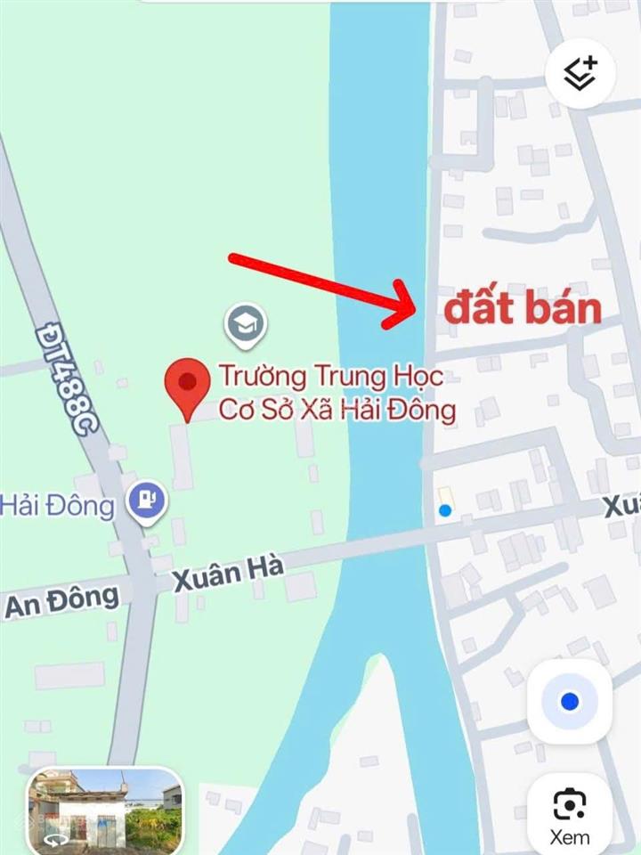 Bán đất view sông lớn cạnh ủy ban xã hải đông