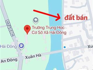 Bán đất view sông lớn cạnh ủy ban xã hải đông