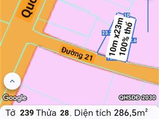 Bán đất mặt tiền đường 21 nghĩa thành, hcm