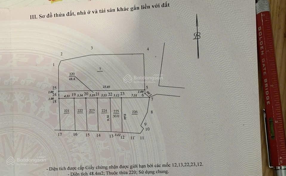 Tôi chính chủ cần bán mảnh đất 30m2, mặt tiền hơn 3m tại làng miêu nha, xuân phương, nam từ liêm