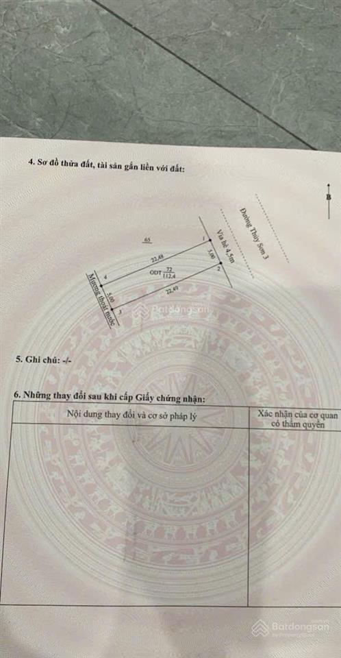 Bán đất tại đường thủy sơn 3, hòa hải, ngũ hành sơn, đà nẵng, 8,1 tỷ, 115 m2