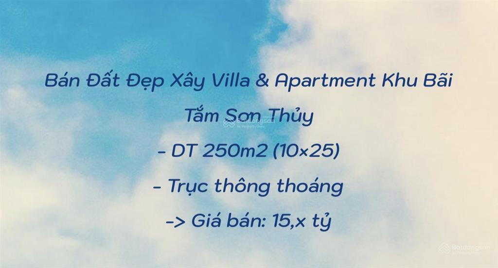 Bán đất tại thuỷ sơn 4, 250m2, hướng bắc cặp đất biển víp tiềm năng