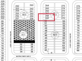 Chủ cần bán gấp cặp thủy sơn 6  225 m2 đường 7 m5 giá mềm 1x tỷ
