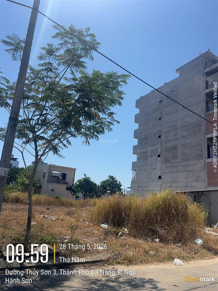 Bán đất cặp đất thủy sơn 3, hòa hải, ngũ hành sơn, đà nẵng, 225m² giá tốt hot! biển sơn thủy