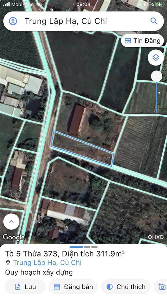 Bán đất tại xã trung lập hạ, củ chi, hồ chí minh, giá ưu đãi 1,4 tỷ, 278 m2