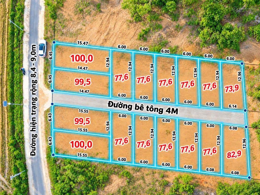 Diên thọ 385 triệu | full thổ cư | mặt tiền đường nhựa 9m