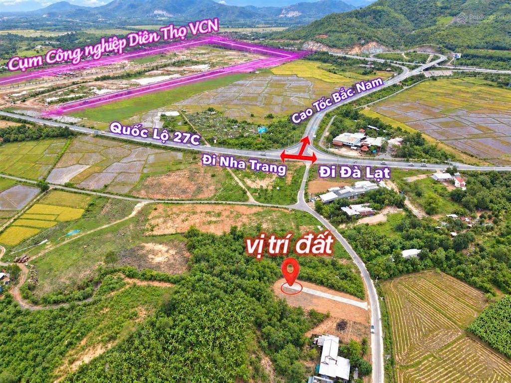 Diên thọ 385 triệu | full thổ cư | mặt tiền đường nhựa 9m