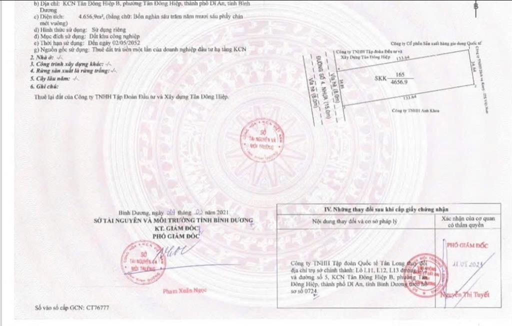 Chính chủ cần bán hoặc cho thuê xưởng 4656m2 ngang 34m trục chính