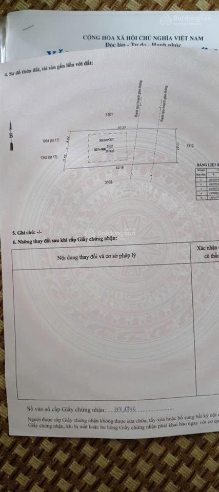 Chính chủ bán đất dưới chân chung cư sát vincom 550