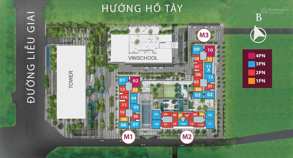 Căn 03 phòng ngủ tòa m2 tầng 42 cần bán (19 tỷ) view 04 hồ đẹp