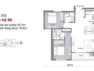 Bán gấp căn hộ 80m2 view nội khu giá 17.5 tỷ đủ đồ