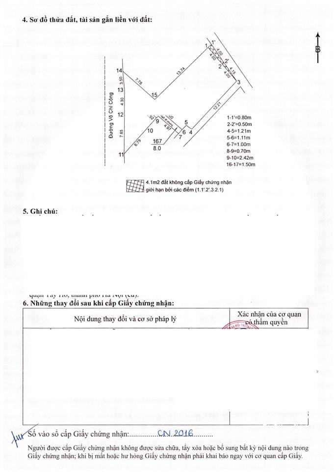 Đất số 212214 võ chí công, diện tích 185.1m2