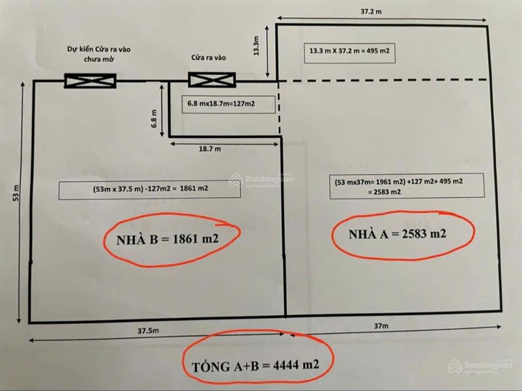 Cho thuê 2583 m2 kho xưởng trong cụm công nghiệp trại gà tại phú diễn, bắc từ liêm