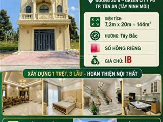 Nhà phường long an 3 lầu ở khu green city dt 7.2x20 dt sử dụng 406m² giá 7.9 tỷ 0908 951 *** kimlong