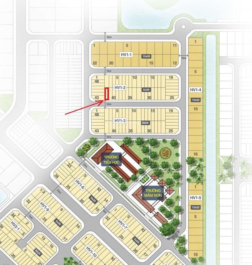 Chính chủ bán nền biên hòa new city (lô hv1242) sẵn sổ