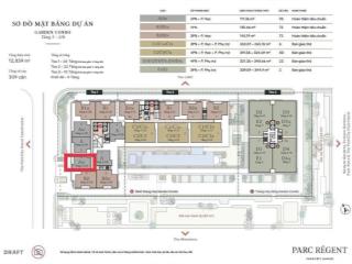 Tổng quan căn 2 phòng ngủ parc régent nằm trong khu khép kin park city hà nội