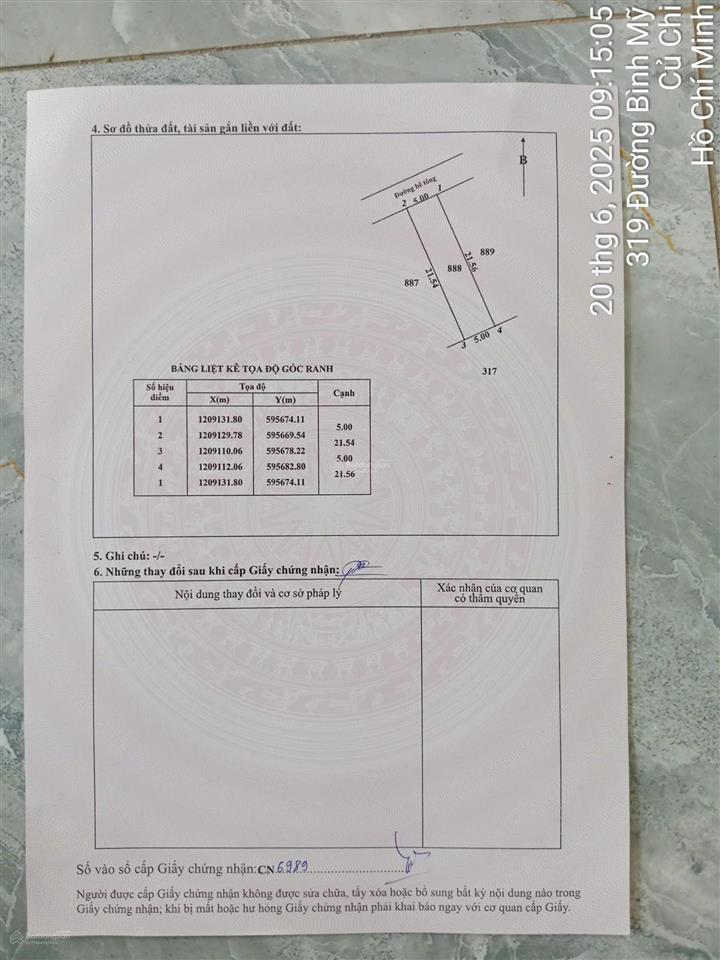 Đất full thổ xây dựng được ngay xã bình mỹ chỉ 1.65 tỷ