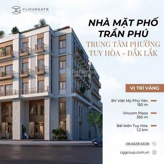 Bán nhà phố nội bộ trần phú tuy hòa  trung tâm phát triển đông đăk lăk. cách biển 500m