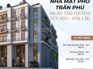 Bán nhà phố nội bộ trần phú tuy hòa  trung tâm phát triển đông đăk lăk. cách biển 500m