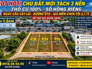 Còn sót 1 nền duy nhất đại phước 81m thổ cư gần cầu cát lái 1km chỉ 2,05 tỷ( giá khu vực 2.5 tỷ)