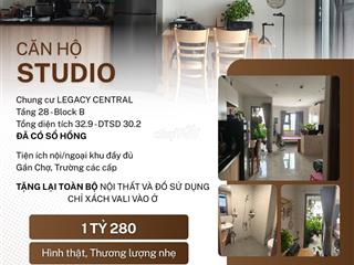 CHÍNH CHỦ bán - Căn Studio - SHR - CC Legacy - Tặng lại toàn bộ NT