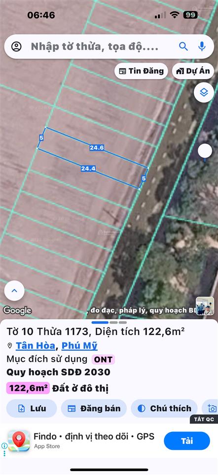 Cần bán mảnh đất full ont tại tân hoà