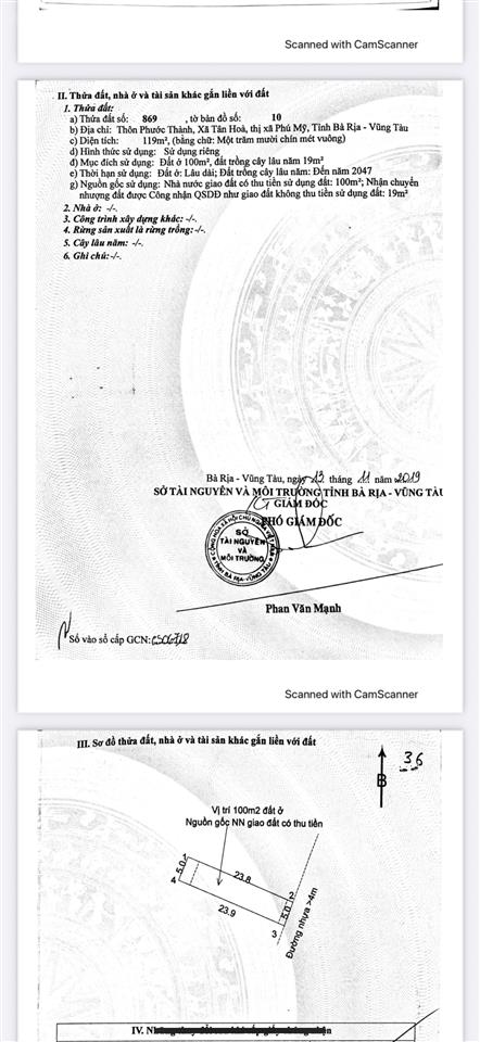 Mảnh đất vuông vắn gần cao tốc biên hoà vũng tàu đã thông xe. đất sạch tiềm năng tăng giá tốt.