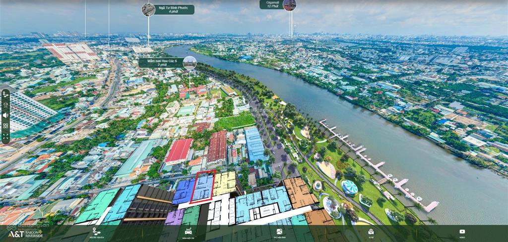 Bán căn hộ view sông sài gòn, landmart 81 da a&t saigon riverside a12 tầng trung siêu đẹp