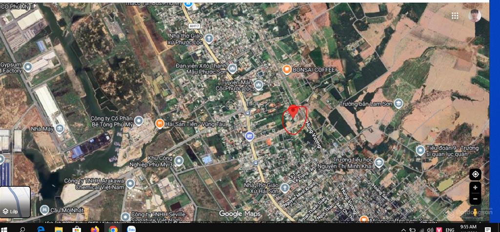 Bán lô đất tại trung tâm kcn phú mỹ 3 giá 1,58ty / 112m2 gần đường hùng vương, phước hòa cũ.