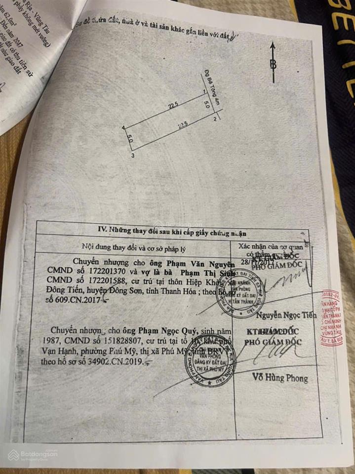 Bán lô đất tại trung tâm kcn phú mỹ 3 giá 1,58ty / 112m2 gần đường hùng vương, phước hòa cũ.