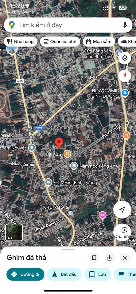 Bán đất định hòa, thủ dầu một 1167m², mặt tiền đường nhựa 5m, giá chỉ 7,8 tỷ