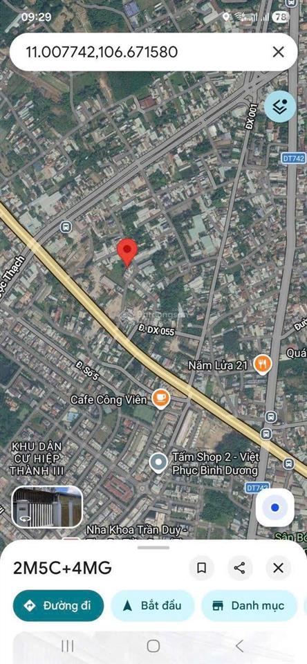 Bán đất mặt tiền dx051 phú mỹ, 1482m2, thổ cư 500m2, giá chỉ 13,5tr/m2
