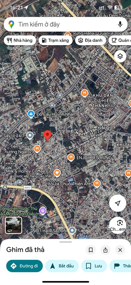Bán lô góc 2 mặt tiền nguyễn văn trỗi, thủ dầu một cũ 429m2, thổ cư 300m2, giá 15,2 tỷ